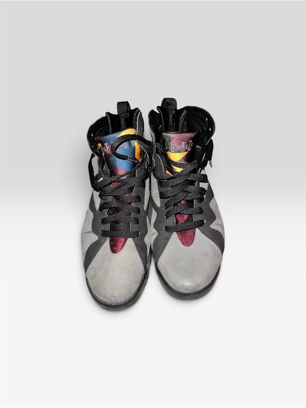 Jordan Air Jordan 7 Retro "Bordeaux" Sneakers US 10.5 D Gray & Black